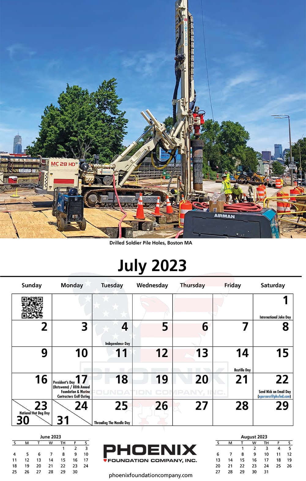 Phoenix Foundation 2023 Calendar