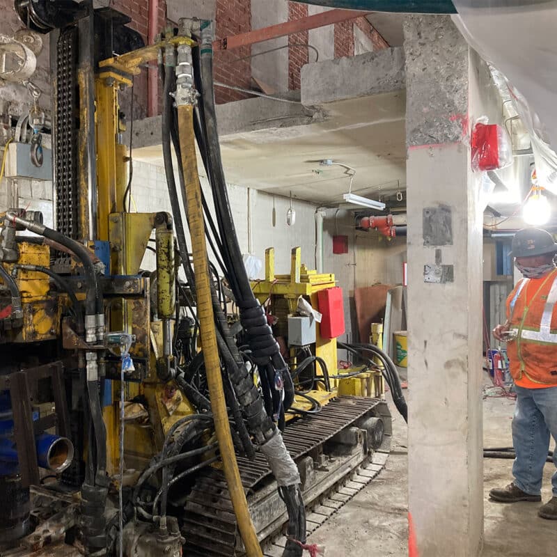 MIT Burton Conner Dormitory Renovations - Drilled Micropiles